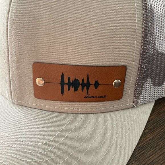 Adventure Awaits Soundwave Gray/Camo Snapback Trucker Hat - Picture 3 of 4